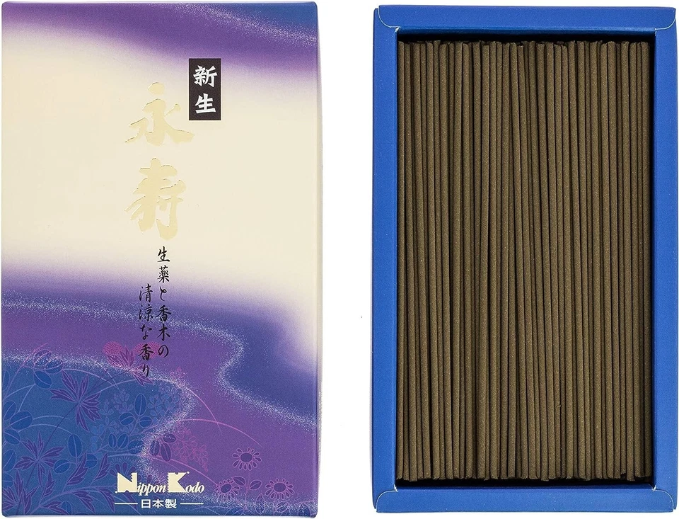 Japanese Incense Shinsei Eiju 180 Sticks Nippon Kodo