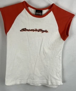 Harley Davidson Shirt Girls Medium M/OS Screaming Eagle Biker Kid Youth - Picture 1 of 4