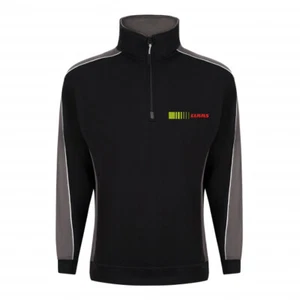 Para Hombres Agricultura Tractor Agricultor Contraste 1/4 Cremallera Jersey CLAAS - Imagen 1 de 1