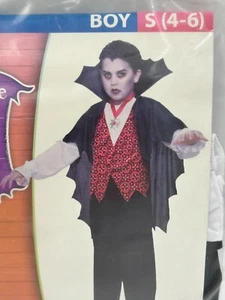 Graf Dracula Halloween Vampir Kostüm Jungen klein (4-6) - Bild 1 von 3