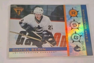 2001 Pacific Hockey - DANIEL SEDIN 3 STAR SELECTIONS ROOKIE 355/750 #29 - Picture 1 of 1