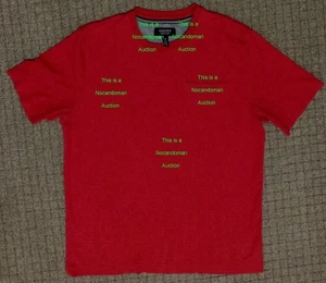 NORDSTROM MEN'S SHOP MEDIUM PIMA COTTON CREW NECK POCKET T SHIRT RED GRAY BLACK - Picture 1 of 3