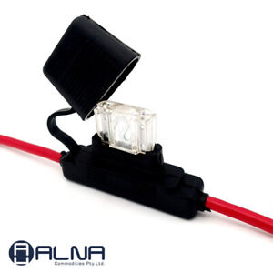 80A MAXI Blade Fuse with Holder 10AWG 300mm Length Weatherproof 
