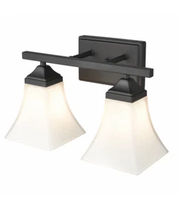 Millennium Lighting 4502-MB Vanity, Matte Black Brand New In BOX Beautiful Light - Picture 1 of 4