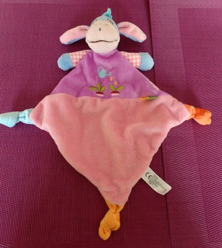 S10P / doudou plat bourriquet rose mauve arrosoir radis DISNEY - Photo 1/1