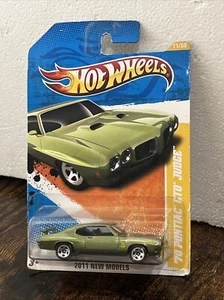 Hot Wheels 2011 New Models '70 Pontiac GTO Judge Metallic Olive Green New - Picture 1 of 10