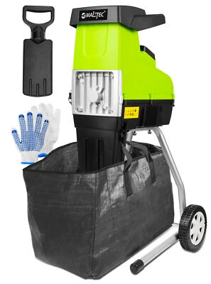 MalTec Gartenhäcksler Häcksler elektrische 3500W Schredder Holzhäcksler Fangsäck - Bild 1 von 4
