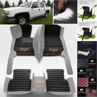 For Chevrolet Silverado Ext Cab Car Floor Mats Custom Waterproof Auto Carpets - Imagem 1 de 4