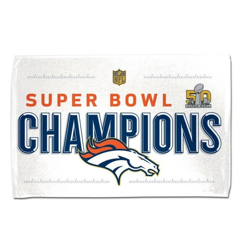 NFL Locker Room Towel Denver Broncos Super Bowl 50 Champions Cover