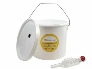 5 litros cubo recipiente de fermentación/fermentación grado alimenticio más esclusa de aire - Imagen 1 de 1