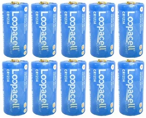 10 Loopacell 3V Lithium CR123A Batteries for Camera, Flashlight etc - Picture 1 of 1