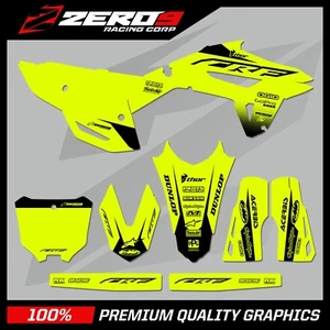 HONDA MOTOCROSS GRAPHICS KIT MX CALCOMANÍAS : CR CRF 85 150 125 250 450 BLOCK YEL/BLK - Imagen 1 de 1