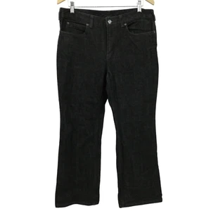 Duluth Trading Company Black Boot Cut Jeans Size 14 x 28.5 Denim Classic Stretch - Picture 1 of 11
