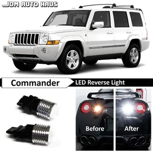 2x bombillas LED de respaldo inverso blancas de alta potencia se adaptan a Jeep Commander 2006-2010 - Imagen 1 de 12