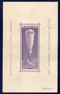 POLEN, YV # BL 6, POSTFRISCH, MIT KLEINEN MARKIERUNGEN AUF DEM KAUGUMMI - Bild 1 von 2