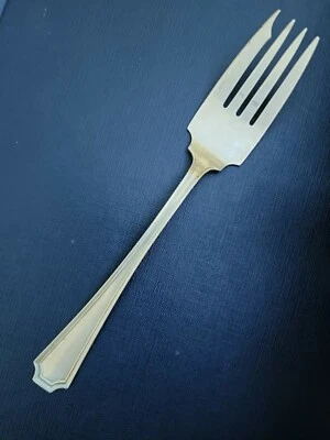 Garfo de salada 1910 Durgin Sterling Fairfax 7-1/2" entalhado 43 g-sem mono's - Imagem 1 de 4