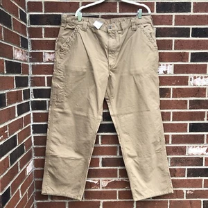 Carhartt B151 DKH Dungaree Fit Utility Carpenter Brown Pants 42X30 Mens Pants - Picture 1 of 8