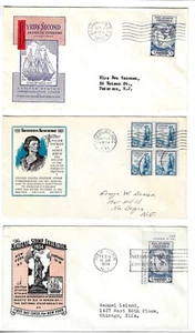 FDC's # 733-7A, 734-5, 735A-18 -- Ioor - Picture 1 of 2