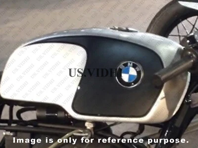 Tanque de combustible de gasolina negro y plateado para BMW R100S CS RS RT Foto 1 de 4