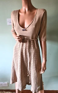 Odd Molly fine knit knit beige dress Size 3 (UK 14 / L) - Picture 1 of 12