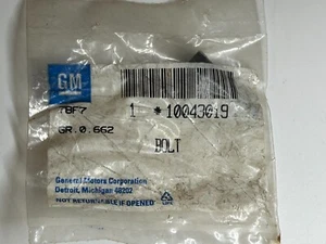 Genuine GM 10043019 Crankshaft Pulley Bolt 1982-1989 GM Vehicles OEM Part - Bild 1 von 4