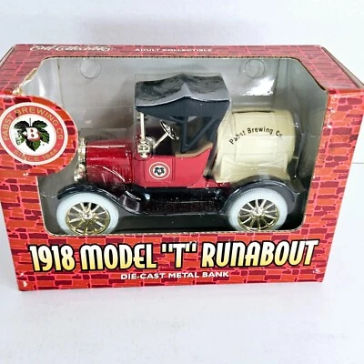 1918 Model T Runabout Bank Pabst Brewing Delivery Truck Die Cast Metal Ertl 1994 - Image 1 of 4