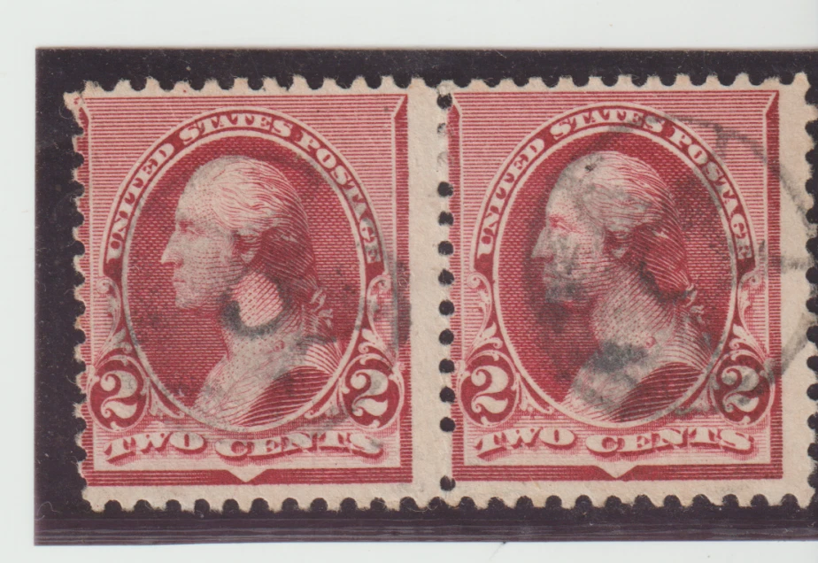 US Scott #219D Used Pair - Image 1 of 1