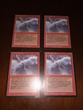 MTG Magic Chain Lightning x4 English Legends (1 HP, 1 MP, 2 LP)