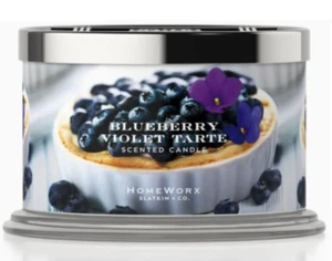 HomeWorx von Slatkin & Co Blueberry Violet Tarte 4 Docht 18 Unzen Kerze NEU!!! - Bild 1 von 3