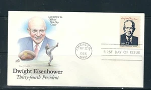US Scott # 2219g Dwight Eisenhower FDC . Artcraft cachet - Picture 1 of 1