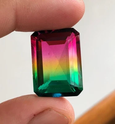 25.60 Cts Bi Color Tourmaline, Top Quality Tourmaline Doublet Gemstone - Image 1 of 4