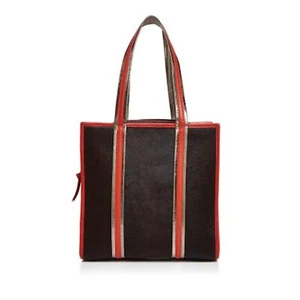 Sophie Cano X5403 Maroon Faux Fur Tote Handbag Purse Size 11.5x11.5x5.5 in - Picture 1 of 4