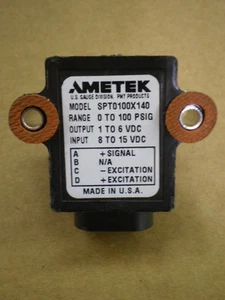 AMETEK SPT0100X140 SS DRUCKMESSUMFORMER 0-100 PSIG 1-6 VDC NOS - Bild 1 von 3