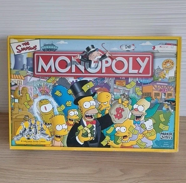 The Simpsons Monopoly Family Board Game - Parker Brothers, - Image 1 of 4