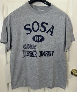 Vintage Sosa Shirt Mens XL MLB Baseball Lumber Co 21 Cork Humor Tennessee River - Picture 1 of 6