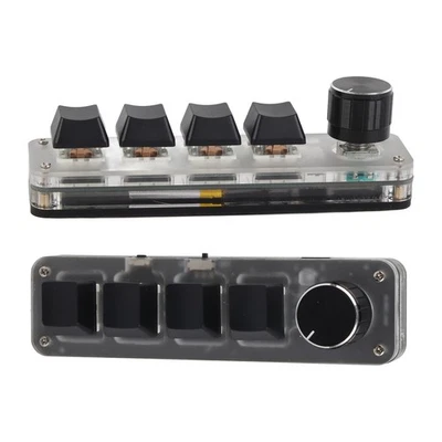 Tastatur MIT 4 Tastsen USB Wireless BT Blue Switch Programbare - Bild 1 von 4