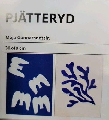 Set of 2  Pjatteryd  Wall Art Pictures 11 3/4” X 15 3/4 “ from Ikea  - Brand New - Image 1 of 4