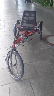Liege Fahrrad/Dreirad Hase-Bikes Kettwiesel Allround Rot  - Bild 1 von 4