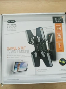 Full Motion Wall Mount For 23 To 37 Inch Flat Screen Tv Adjustable Heavy Duty - Picture 1 of 3