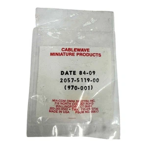 2057-5119-00 Macom HF-Stecker gerade Schottbuchse SMA (m) - Bild 1 von 2