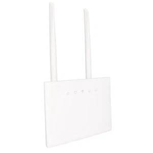 US Plug 4G LTE CPE WiFi Router With SIM Card Slot 300Mbps Support 32 Users 2 CB - Afbeelding 1 van 23