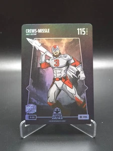 Crews-Missle "Dylan Crews" Bo Jackson Battle Arena Battlefoil Steel Rookie - Picture 1 of 4