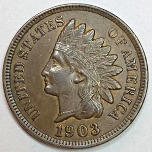 1903 Indian Head Penny- Better Grade (Lot#4) - Picture 1 of 2