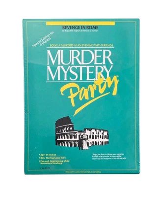 1985 Murder Mystery Party Revenge In Rome 6 Players [New/Denting] Vintage Sealed - Image 1 of 4