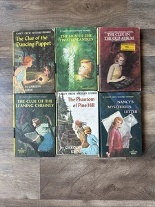 Lot of 6 Vtg Nancy Drew Mystery Hardcover Books Carolyn Keene 1960s-70s Matte - Picture 1 of 13