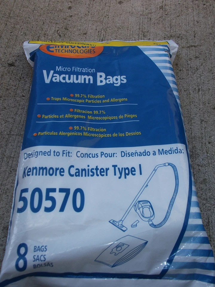 vacuum cleaner bag fit KENMORE Canister  50570 609315 20-50570 Type I C13 - Image 1 of 1