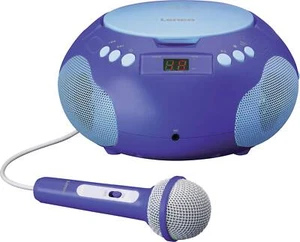 Lenco Radio CD player SCD-620 Karaoke für Kinder mit Mikrofon und Sticker Blau - Bild 1 von 1