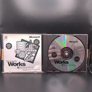 Microsoft Works & Microsoft Money 97 - Designed For Windows 95 PC CD Used - Picture 1 of 6