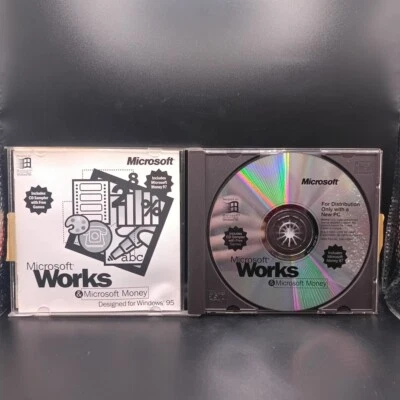 Microsoft Works & Microsoft Money 97 - Designed For Windows 95 PC CD Used - Image 1 of 4