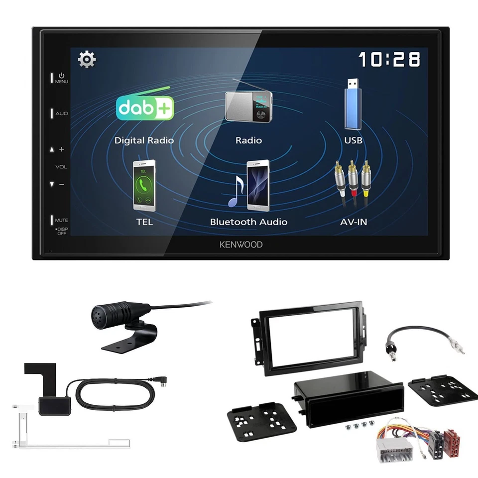 Kenwood DMX129DAB Autoradio für Jeep Grand Cherokee III 2005-2007